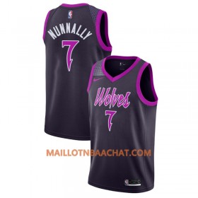 Maillot NBA Minnesota Timberwolves James Nunnally 7 2018-19 Nike City Edition Violet Swingman - Homme